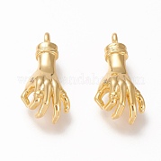 Подвески из латуни ZIRC-L098-031G