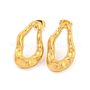 Серьги-гвоздики из нержавеющей стали Twist 304 EJEW-L290-002G