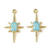 Латунные микро проложить кубического циркония подвески KK-M277-08G-06