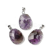 Подвески из натурального аметиста  G-H086-01P-02