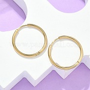 Серьги-кольца Huggie Hoop из нержавеющей стали 304 с ионным покрытием (IP) EJEW-F111A-25mm-G