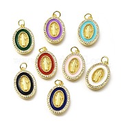Латунные микро проложить кубического циркония подвески KK-U072-37G