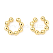 Серьги-каффы из латуни с реечным покрытием EJEW-L261-012G