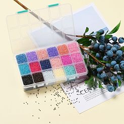 Fgb 450g 18 Farben 12/0 Güteklasse A runde Glasperlen&nbsp;SEED-JP0012-05-2mm