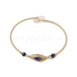 Bracelet jonc ouvert en laiton&nbsp;BJEW-JB14303