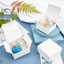 Faltbare kreative Kraftpapierbox&nbsp;CON-WH0062-05A-WH
