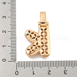 Latón micro pavimenta claro colgantes de circonio cúbico&nbsp;KK-B099-01G-K