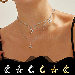 120 pièces 6 styles pendentifs en alliage de style tibétain&nbsp;TIBEP-UN0001-20