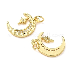 Colgante micropavé cubic zirconia de latón&nbsp;KK-P326-17G