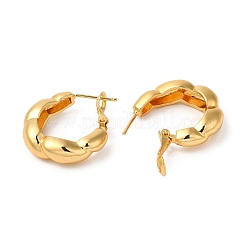 Pendientes de aro de latón chapado en bastidor&nbsp;EJEW-R151-06G
