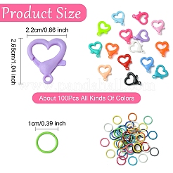 50 Stück Acryl-Karabinerverschlüsse&nbsp;DIY-YW0011-20A