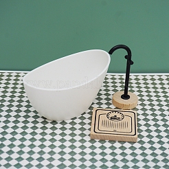 Ensemble de salle de bain en bois ornements miniatures&nbsp;PW-WG7DB36-01