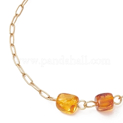 3 Stück Armband aus natürlichen Bernsteinperlen&nbsp;BJEW-JB13644