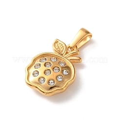 304 Edelstahl Kristall Strass Anhänger&nbsp;RB-CBA2A5E-02G-01