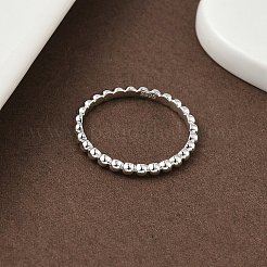 925 anello a fascia semplice in argento sterling&nbsp;RJEW-P164-01B-P
