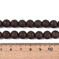Synthetische Lavasteinperlenstränge&nbsp;G-WH0034-8mm-01