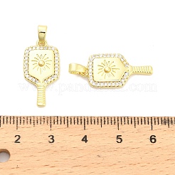 Ottone micro spianare pendenti zirconi&nbsp;KK-H527-32G