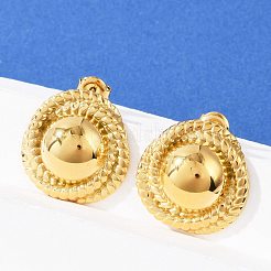 Pendientes de botón de acero inoxidable 304&nbsp;EJEW-G423-13G
