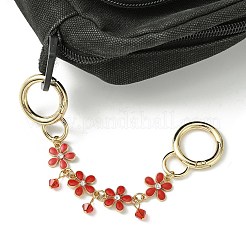 Anneaux de porte à ressort en alliage de zinc chaînes d'extension de sac&nbsp;X1-AJEW-BA00142-01