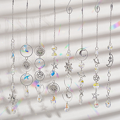 DIY-Bausätze zum Aufhängen eines Sonnenfängers mit Mond und Stern&nbsp;DIY-SC0030-72