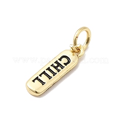 Charms smalto ottone&nbsp;KK-P338-01G-D01