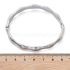 304 Edelstahl-Armreifen mit Scharnier für Damen&nbsp;BJEW-B108-04P