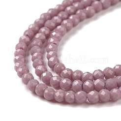 Brins de perles de verre imitation jade&nbsp;GLAA-H021-02-05