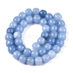 Gefärbt natürlichen weißen Jade Perlen Stränge&nbsp;X-G-T138-S12