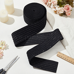 5 Yards flaches breites elastisches Polyesterband&nbsp;OCOR-WH0090-052A