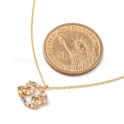 925 collier en argent sterling avec pendentif constellation en zircone cubique colorée pour femme&nbsp;STER-R009-01G-02