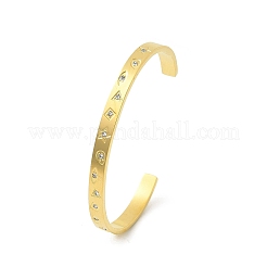 Bracciali a polsino in acciaio inossidabile 304&nbsp;BJEW-P348-02B-G