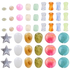 210pcs 8 Arten transparente Acrylperlen&nbsp;OACR-YW0003-22