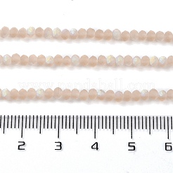 Chapelets de perles en verre imitation jade&nbsp;EGLA-A034-T2mm-MB20