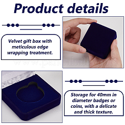 Geschenkboxen zur Aufbewahrung von Samtabzeichen&nbsp;CON-WH0092-78A-02