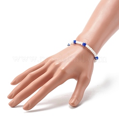 Perle di vetro e perline fatte a mano a lume bracciali elasticizzati per bambini&nbsp;BJEW-JB06475-01