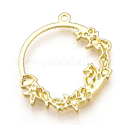 Colgantes de bisel espalda abierta de aleación de galjanoplastia&nbsp;X-PALLOY-Q351-32G-FF