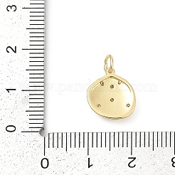 Messing Mikro ebnen Zirkonia Anhänger&nbsp;KK-U058-15G