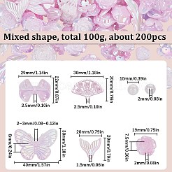 100 g Kunststoffanhänger & Perlen & Decoden-Cabochons&nbsp;OHAR-SC0002-99A