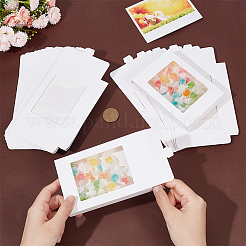 Boîtes de rangement en papier rectangle&nbsp;CON-WH0095-21A