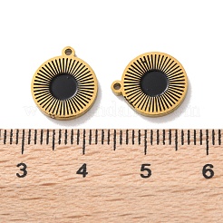 Ionenplattierung (IP) 304 Edelstahl Emaille Charms&nbsp;STAS-M102-23G-04