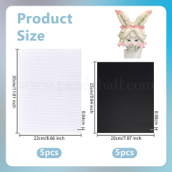 10 Stück 2 Arten PVC-Kunststoffplatten&nbsp;AJEW-OC0005-73B