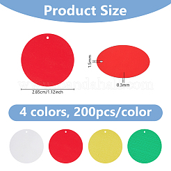 192 g 4 Farben PVC-Paillettenanhänger&nbsp;PVC-DC0001-01