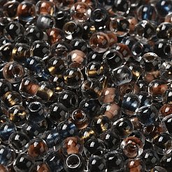 Perles de rocaille rondes en verre transparent&nbsp;X1-SEED-B001-05A-01