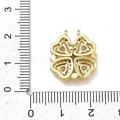 Pendentifs déployables en laiton sertis de micro-pavés de zirconiums cubiques transparents pour la Saint-Patrick&nbsp;KK-A293-27C-G