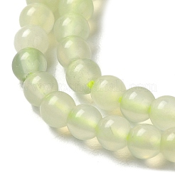 Hilo de abalorios de jade natural de limón&nbsp;G-B090-A23-03