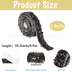 Perlenbesatz aus Harz-Strasskristallen&nbsp;DIY-WH20050-05G