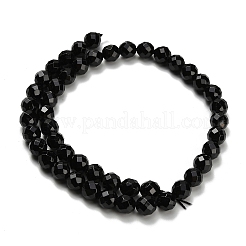 Chapelets de perles en tourmaline noire naturelle&nbsp;G-H329-E02-8mm