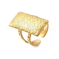 Bague ouverte en acier inoxydable 304 pour femme&nbsp;RJEW-A053-06G-04