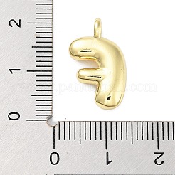 Pendentifs en forme de ballon en laiton plaqué or&nbsp;KK-C050-01G-F