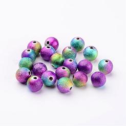 Perles acryliques jet rond coloré peints mélangent&nbsp;X-PB25P9284